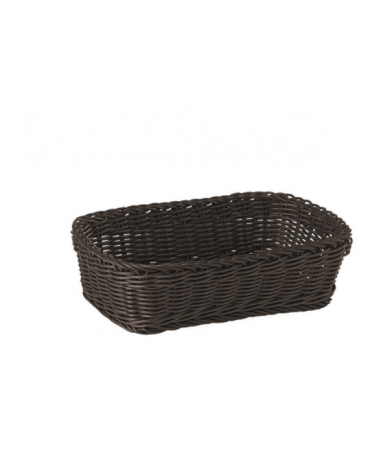 Cesto pane in  Polipropilene cm 26,5x19x7h - colore nero