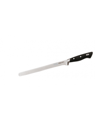 Coltello prosciutto in acciaio inox con manico POM - cm 26 - colore nero