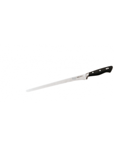 Coltello prosciutto in acciaio inox con manico POM - cm 30 - colore nero