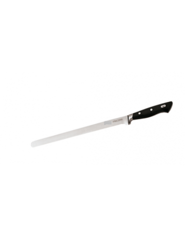 Coltello salmone in acciaio inox con manico POM - cm 30 - colore nero