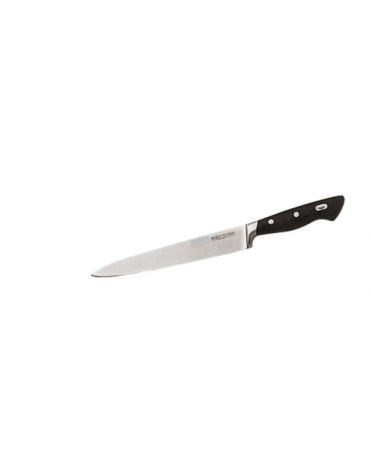 Coltello filettare, flessibile in acciaio inox con manico POM - cm 20 - colore nero