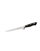 Coltello dososso in acciaio inox con manico POM - cm 18 - colore nero