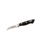 Coltello cuoco, spelucchino in acciaio inox con manico POM - cm 7 - colore nero