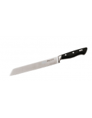 Coltello pane in acciaio inox con manico POM - cm 20 - colore nero