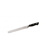 Coltello pane in acciaio inox con manico POM - cm 24 - colore nero