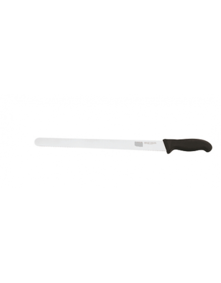 Coltello prosciutto in acciaio inox con manico PP - cm 36 - colore nero