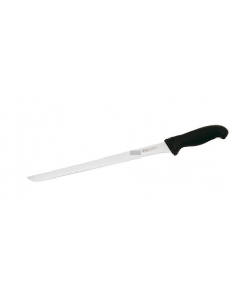 Coltello salmone in acciaio inox con manico PP - cm 32 - colore nero