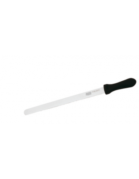 Coltello pasticceria in acciaio inox con manico PP - cm 30 - colore nero o bianco