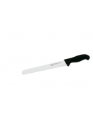 Coltello pane in acciaio inox con manico PP - cm 21 - colore nero o bianco