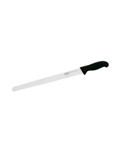 Coltello pane in acciaio inox con manico PP - cm 26 - colore nero o bianco