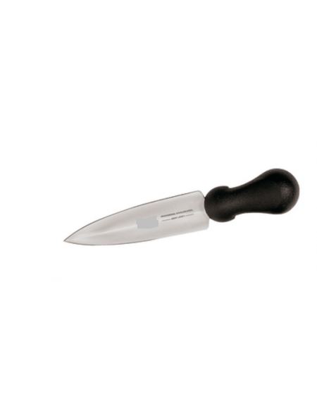 Coltello lancia "Milano" in acciaio inox con manico PP - cm 15 - colore nero