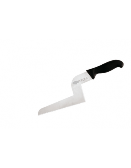 Coltello gastronomia in acciaio inox con manico PP - cm 21,5 - colore nero