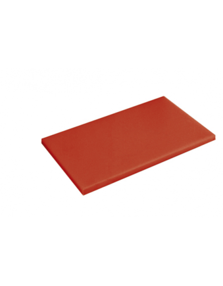 Tagliere in polietilene HD -  GN 1/1 colore rosso -  cm 53x32,5x2h