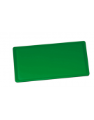 Tagliere con canalina in polietilene GN 2/1 -  colore verde -  cm 65x53x2h