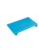 Tagliere con fermi in polietilene -  colore blu -  cm 60x40x2h