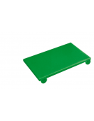 Tagliere con fermi in polietilene -  colore verde -  cm 60x40x2h