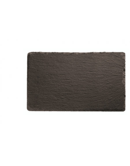 Vassoio in ardesia - cm  24x15 - spess. mm 5 - mm 8 - colore nero