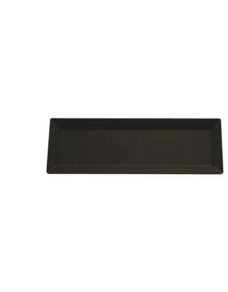 Vassoio sushi in melamina di colore nero - cm 53x18