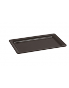 Vassoio sushi in melamina di colore nero - cm 32,5x17,5 - GN 1/1