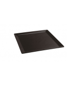 Vassoio quadrato sushi in melamina di colore nero - cm 51x51