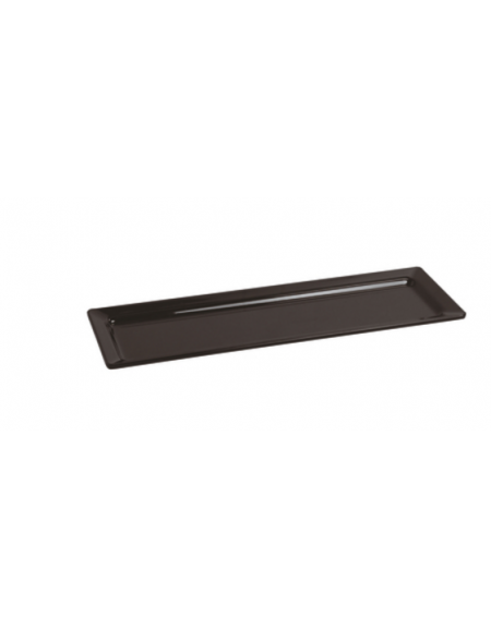 Vassoio sushi in melamina di colore nero - cm 53x16,2 - GN 2/4