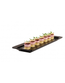 Vassoio sushi in melamina di colore nero - cm 53x16,2 - GN 2/4