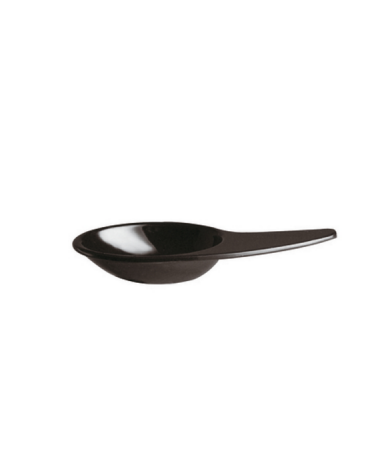 Cucchiaio finger-food in melamina - colore nero - cm 10x4,5