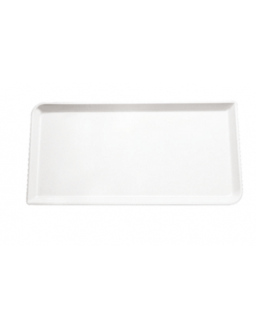 Vassoio espositore in melamina - colore bianco -  cm 29x29x2h