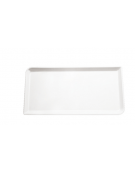 Vassoio espositore in melamina - colore bianco -  cm 44x29x2h