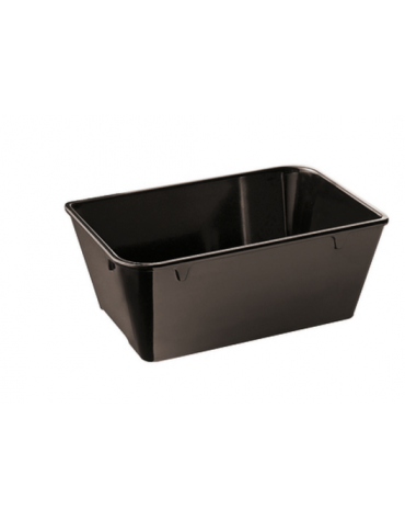 Vassoio espositore in melamina - colore nero -  cm 24x14,5x9h - lt 1,7