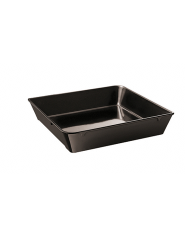 Vassoio espositore in melamina - colore nero -  cm 29x22x4h - lt 1,3