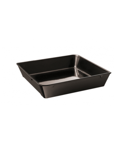 Vassoio espositore in melamina - colore nero -  cm 29x22x6h - lt 2,1