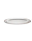 Piatto pesce e frutti di mare in acciaio inox - cm  55x23