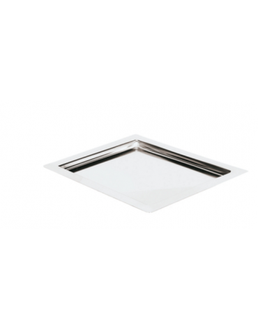 Vassoio GN 1/2 in acciaio inox - cm 53x32,5