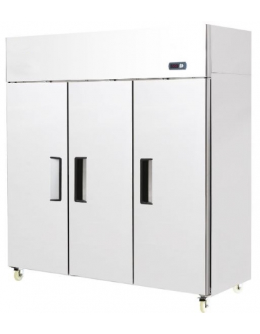 Armadio frigorifero inox GN 2/1 Lt. 700 Porte in vetro