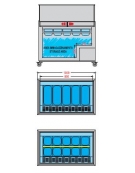 Vetrina Banco Gelateria CM Temperatura -12° -22°C mm. L. 1009 x P. 615 x H 1296
