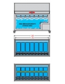 Vetrina Banco Gelateria CM Temperatura -12° -22°C Dim. mm. L. 1009 x P. 615 x H 1296