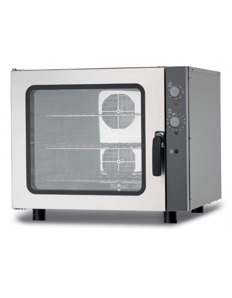 Forno elettrico ventilato a convezione gastronomia 6 teglie GN 1/1 con  umidificatore - cm 83,3x71x71h 