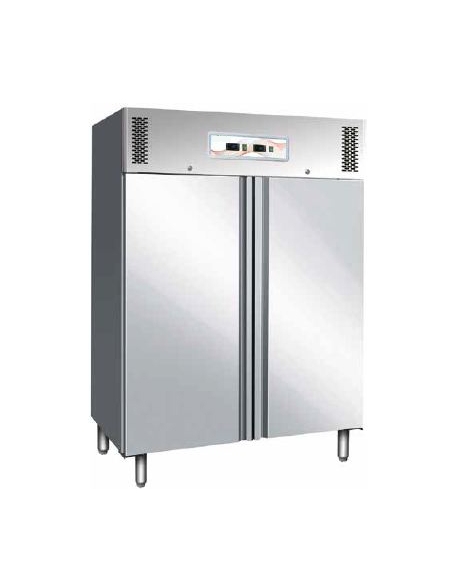 Frigo inox ventilato Lt 600+600doppia temperatura(-2° +8°C)(-18°-22°C) cm 134x85x201h