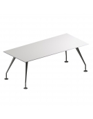 Scrivania direzionale con gambe verniciate - cm 220x90x74h