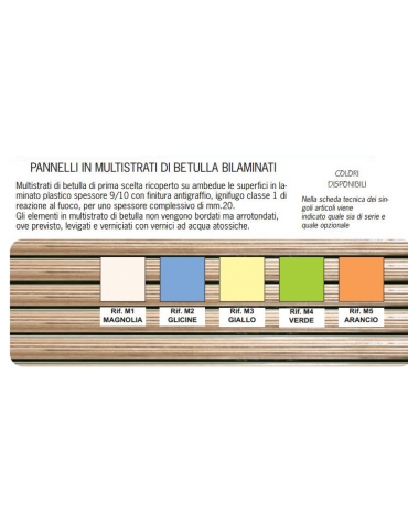 ATTACCAPANNI A PARETE A 5 POSTI