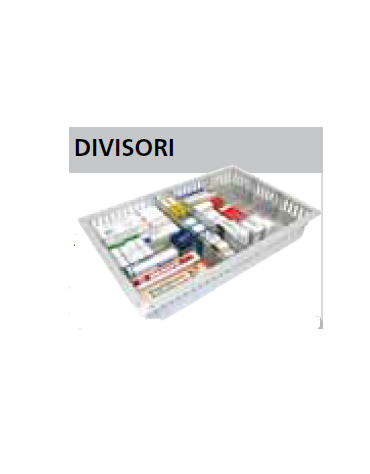 Divisorio per cassetti ISO - mm 400x100h