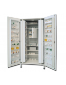 Armadio portafarmaci in bilaminato - colore bianco, 48 scomparti - 5 ripiani regolabili - cm 100x60x195h