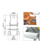 Poltrona ginecologica Gynex Professional - Colore: albicocca metallizzato