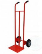 Carrello portacasse - 2 ruote gomma piena Ø mm 200 - colore rosso - cm 44x124h