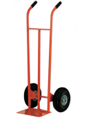 Carrello portacasse - 2 ruote pneumatiche cerchio acciaio Ø 300 - cm 49x125