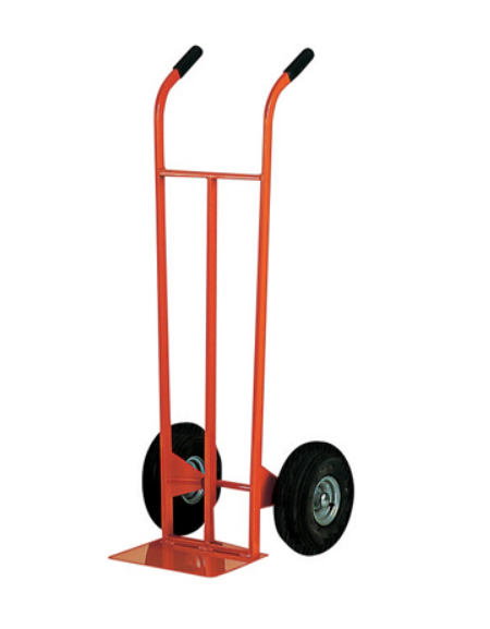 Carrello portacasse - 2 ruote pneumatiche cerchio acciaio Ø 300 - cm 49x125