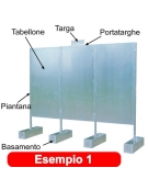 Tabellone elettorale da cm 100x200 h