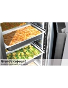 Armadio refrigerato monoblocco  inox a bassa temp. 2 prt cm 142x80x203h