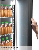 Armadio Refrigerato Lt 1.400 GN 2/1 monoblocco in Acciaio Inox a temperatura normale con 2 porte - cm 142x80x203h